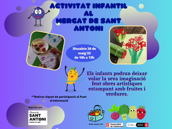 ACTIVITAT INFANTIL AL MERCAT DE SANT ANTONI
